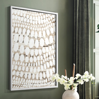 Vintage Pattern III Framed Print - Solid Wood
