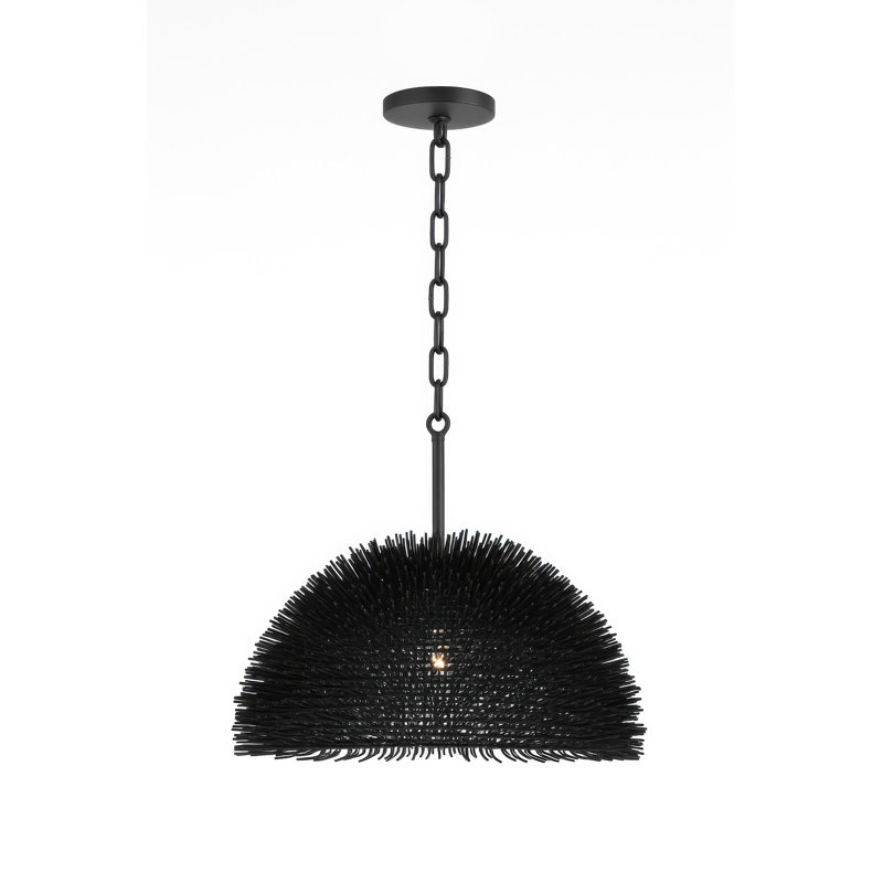 Urchin Dome Pendant, Black