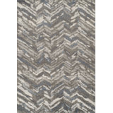 Salley Chevron Grey Area Rug