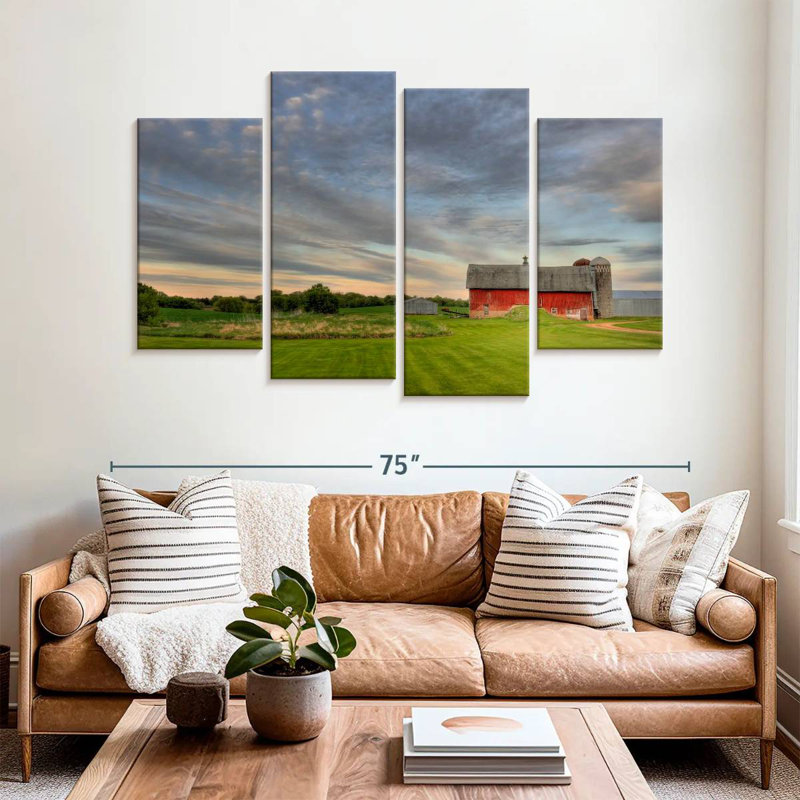 Lilie Rural Minnesota Barn, 42" H x 68" W