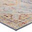 Tapis oriental en polypropylène bleu / brun tissé à la machine-1443545615