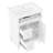 Modern Compact Vanity With Sink, Solid Wood And Mdf, Space-saving Design