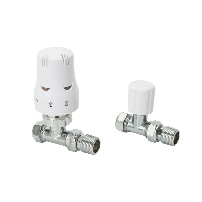 Radiator Valves, White