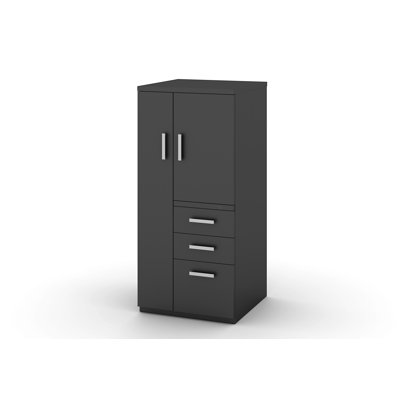 Interra Steel Filing Storage Cabinet With 3 Drawers, Interlock System, Smooth Open-Close,Left