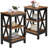 Queen Upholstered Bed With 2 Nightstands – Modern Bedroom Set-123631198