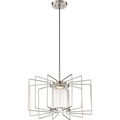 Luminaire suspendu géométrique à DEL 1 lumière Tyngsborough