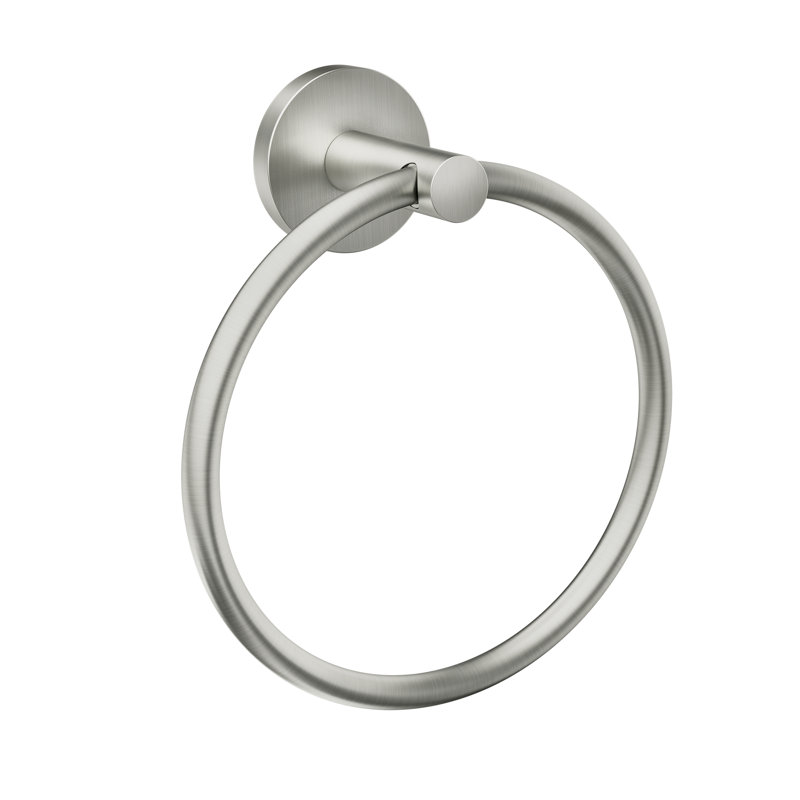 Moen Arlys Wall-Mounted Towel Ring, Brushed Nickel