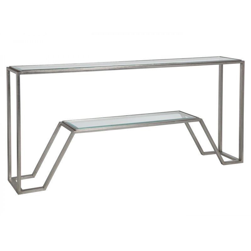 Metal Designs Byron Console, Silver Leaf