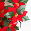 28 po Branche de poinsettia artificielle pré-éclairée avec 20 lumières DEL