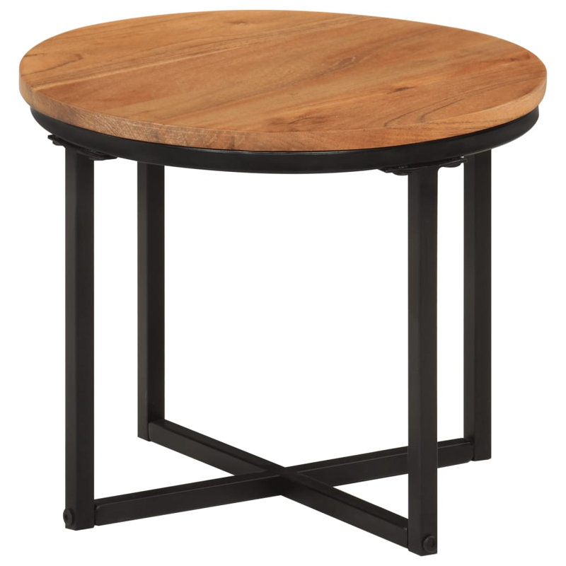 Rossana Cross Legs Coffee Table, 30cm H x 35cm L x 35cm W, Dark Brown