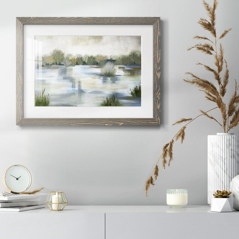 " Roads Not Taken " Painting Print, 22" H x 32" W x 1.5" D, Gray