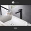 Robinet de lavabo pour salle de bain à grande cuve à poignée simple Wedge Collection - Noir mat-52012517