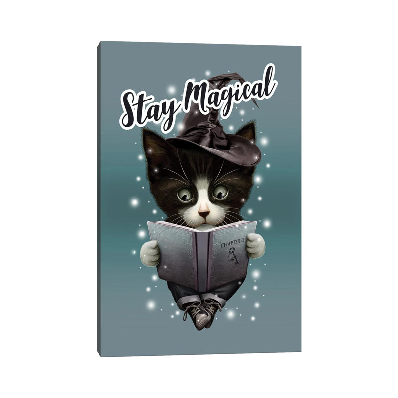 Witch 1 Piece Wrapped Canvas Wall Art, 20.32 cm H x 30.48 cm W