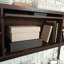 Huche avec porte barrister, finition brune