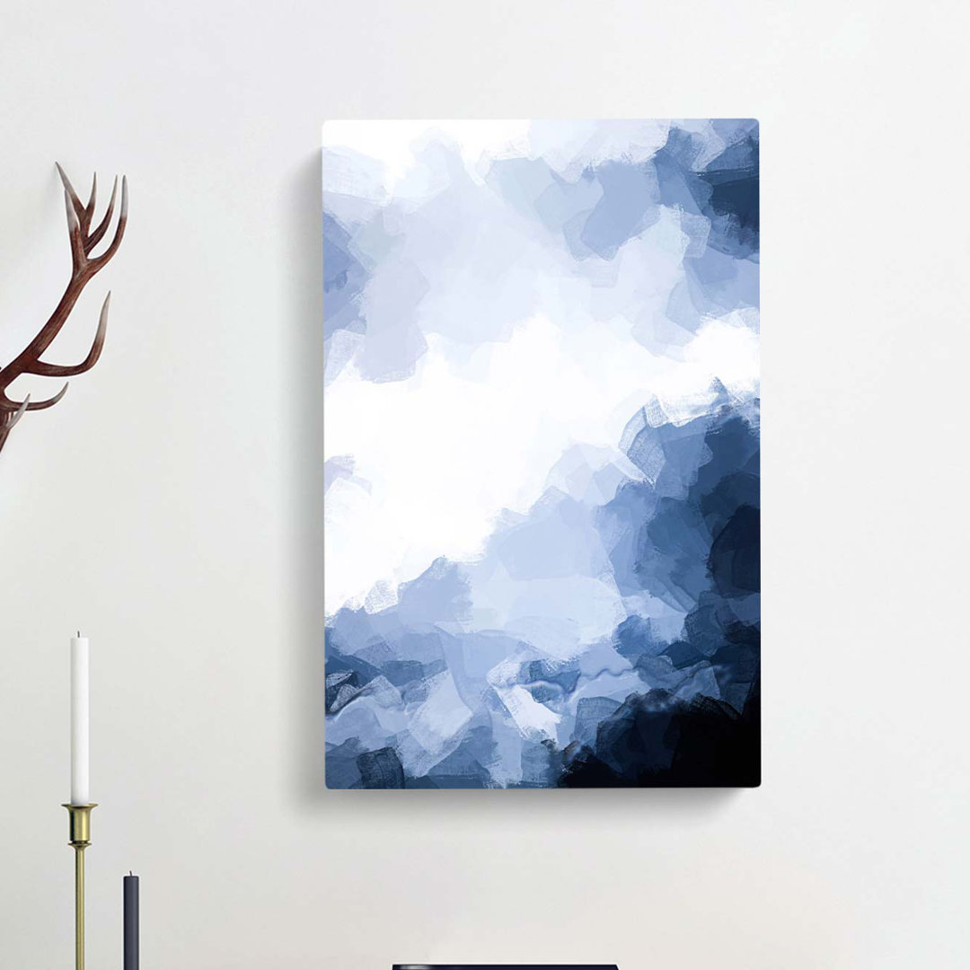 Cloud Mountains in Abstract - Wrapped Canvas