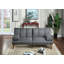 Canapé modulaire en polyfibre bleu gris-121052830