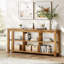 6 Cubes Solid Wood Wide Bookcase-1456201666