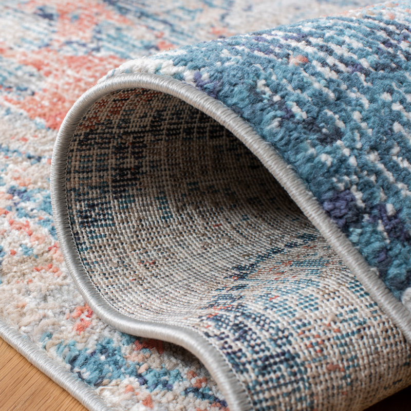Madison Performance Abstract Rug, Round 6'7"
