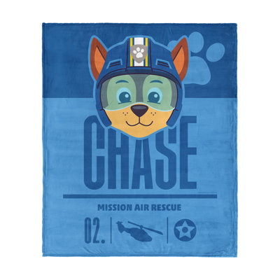 Northwest Paw Patrol High To The Silk Touch Throw Blanket Sky-high Adventure Graphic For Paw Patrol Fans In Blue