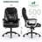 Aime Heavy Duty High Back Pu Leather Desk Chair, Ergonomic Adjustable Height Computer Chair For Home Office Work