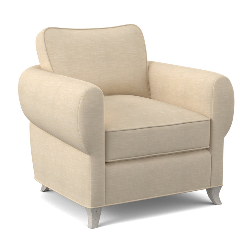 Fauteuil cocon, Bisque, Lin UV-Rollo