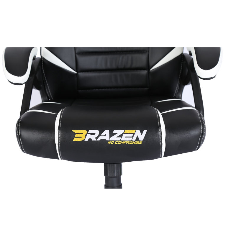 BraZen Puma PC Gaming Chair, White
