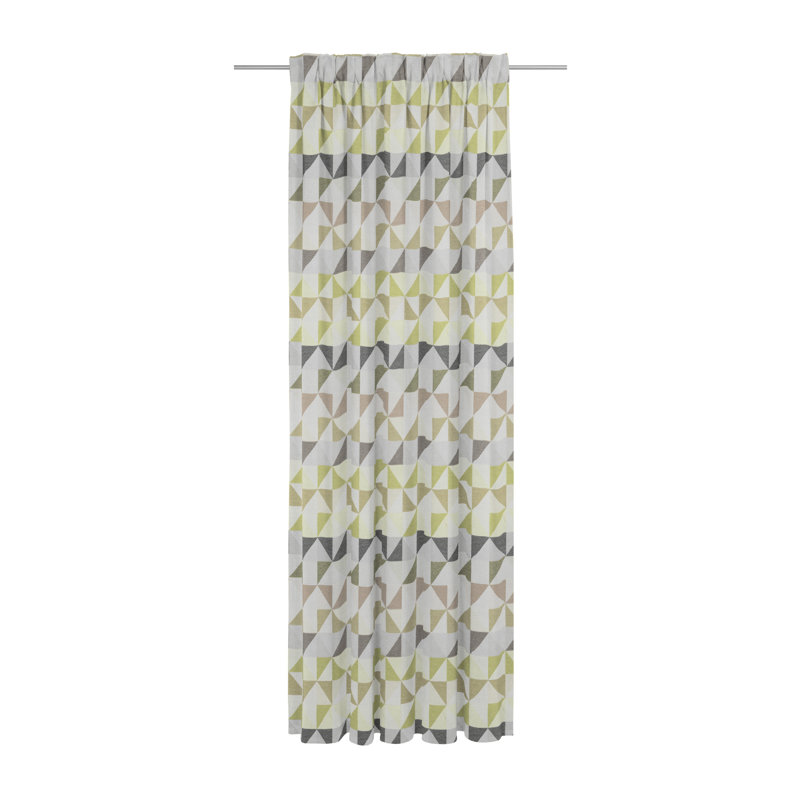 Room Darkening Curtain, 132cm Width x 335cm Drop, Green