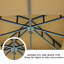 Gazebo de terrasse extérieur en acier de 13 pi de largeur x 11 pi de profondeur avec toit à double ventilation, moustiquaire complète et 4 étagères de rangement d'angle-99355579