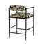 Barbana Upholstered Stool with Metal Frame-1419177701