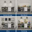 Garage Core 2 armoires et portes en blanc