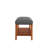 Fabric & Oak Finish Bench-460902623