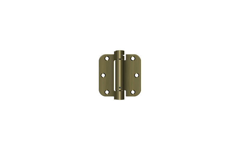 Steel Hinge, Antique Brass