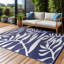 Tapis extérieur bleu / blanc Aldo-340974328