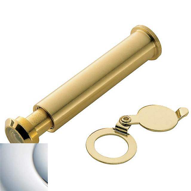 Polished Chrome 160 Degree Door Viewer with Interior Shutter