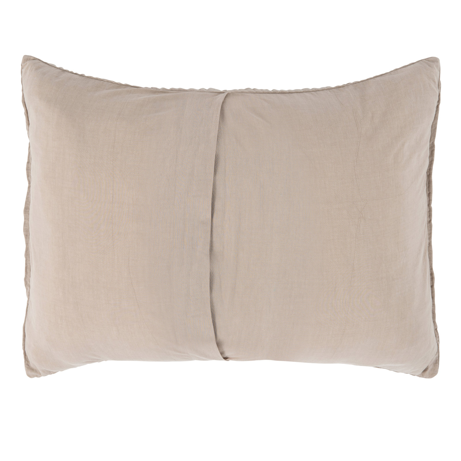 Daila Linen Blend Shams, Standard, Brown