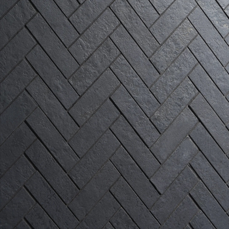 Portrait Herringbone Matte Porcelain Mosaic