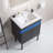 24 " W Wall Mounted Wall Mounted Single Double Single Vanity Bathroom Vanity With Ceramic Top-92615160