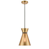 FILTER 1-light Dimmable Single Pendant Brass Finish