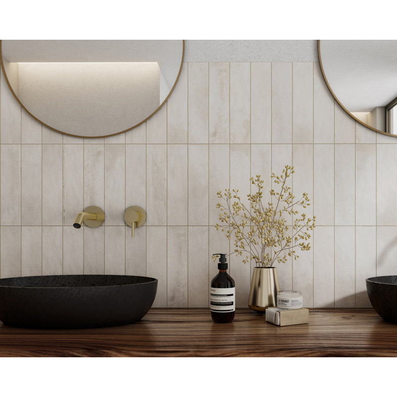 Arcadian 3in.x12in. Ceramic Subway Tile, Linen Matte