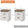 Rectangular Coffee Table And 2 Pack End Table With Charging Station Side Sofa Table