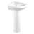 Kingston Brass Venus 27-Inch Ceramic Corner Pedestal Sink (Single Hole)