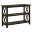 Console Deep Merlot avec 2 tablettes