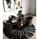Avanicole Round Glass Top Dining Table
