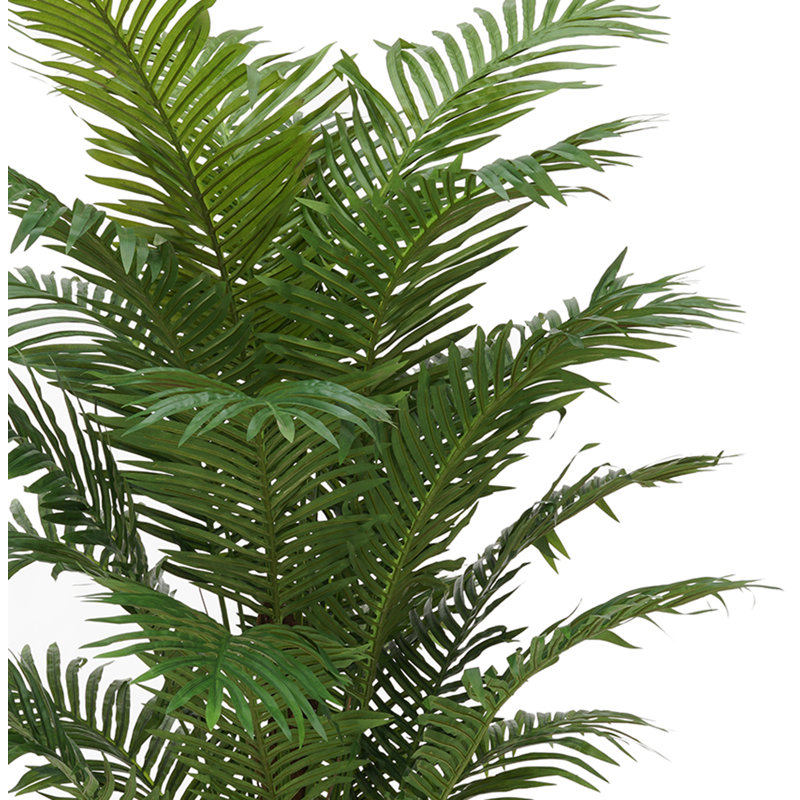 72" Tall Silk Palm Tree in Plastic Planter
