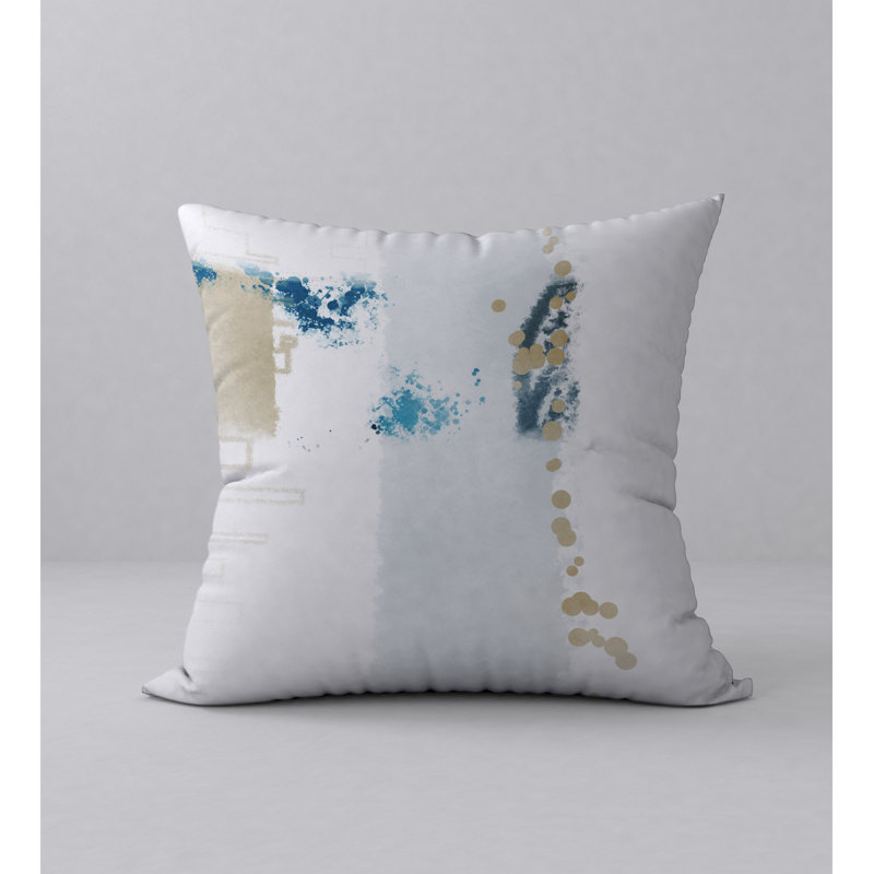 Abstract Reversible Throw Pillow, 18" x 18"