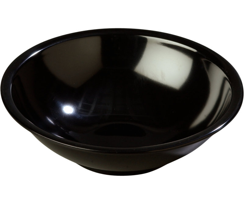 Melamine Salad Bowl 27.6 oz - Maple, Black
