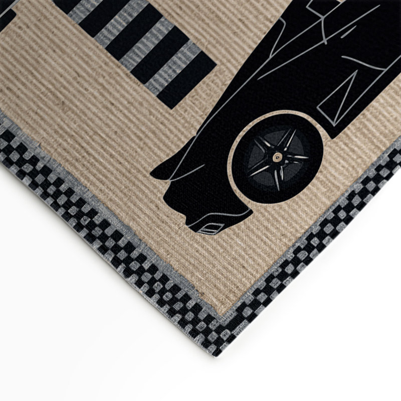 Tapis intérieur et extérieur beige Transport, Rectangle 9 pi x 12 pi