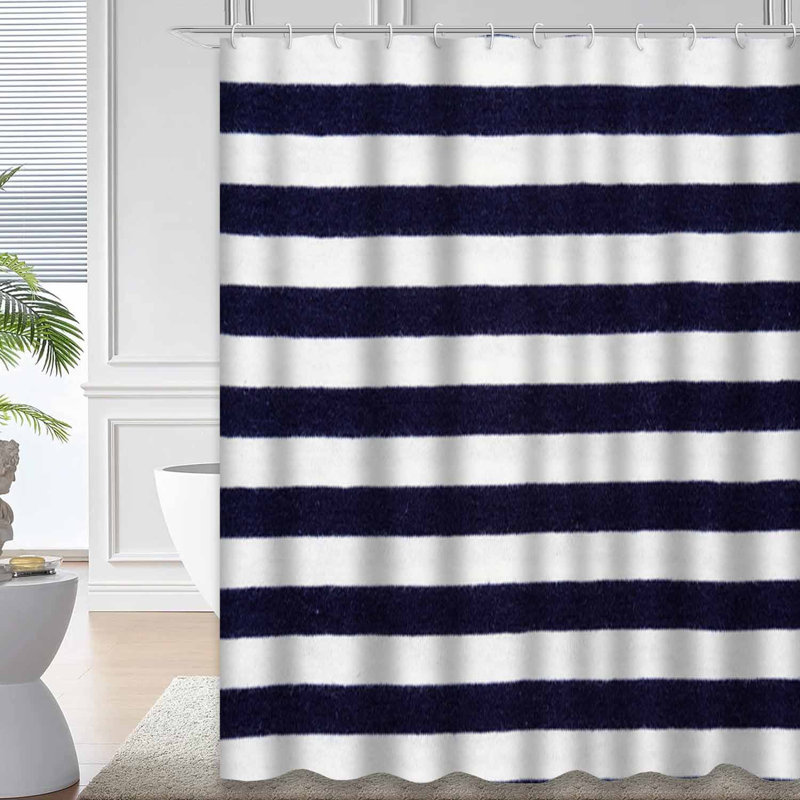 Rideau de douche Stripes, L 72 po x l 84 po