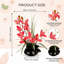 Orchidées artificielles en pot de 21 pouces, bonsaï orchidées décoratives avec technologie Real Touch, orchidées artificielles / artificielles qui semblent réelles pour les décorations de table-131419294