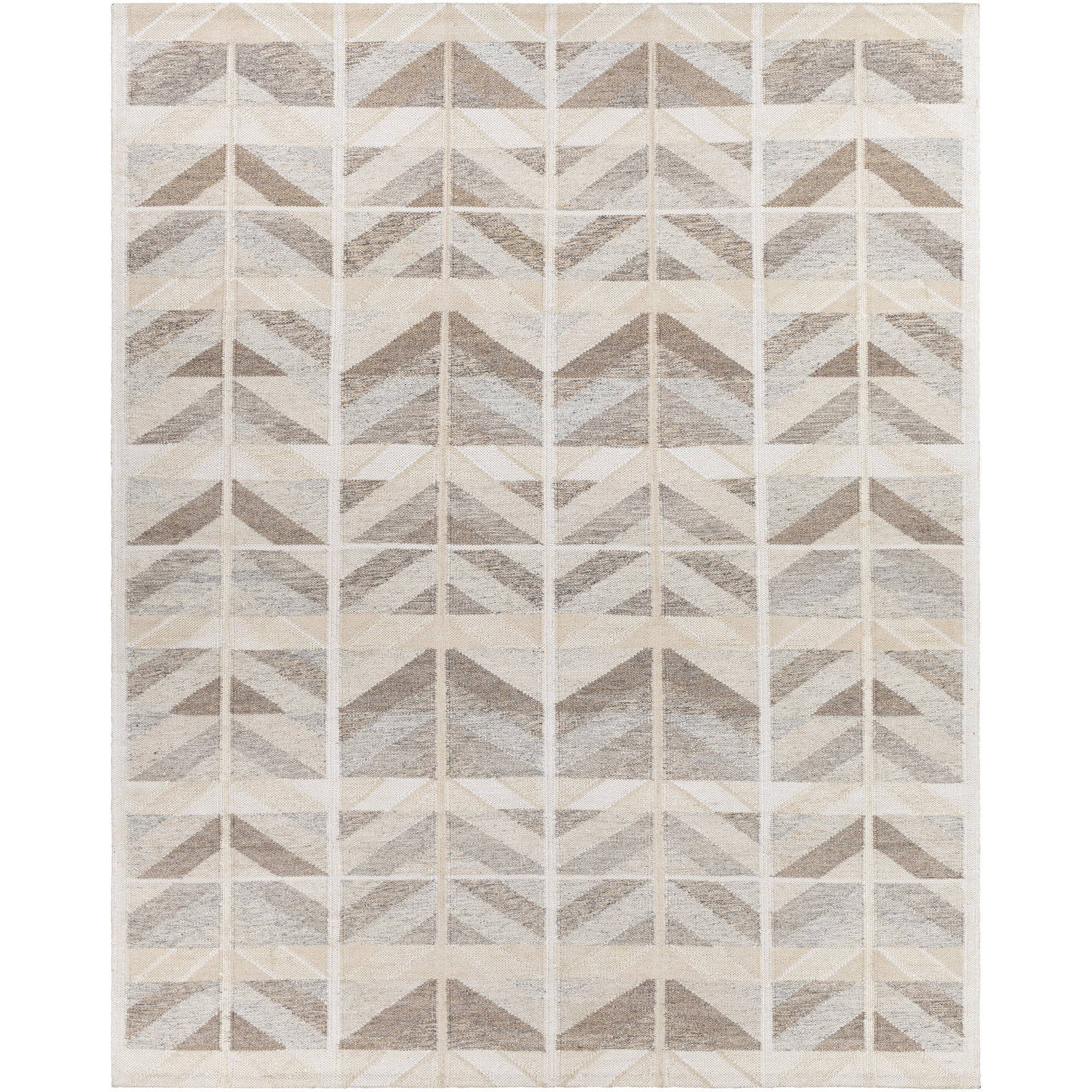 Kidus Hand-Knotted Chevron Rug, Rectangle 2' x 4'
